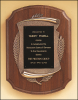 11" X 15" American walnut Airflyte plaque with Black plate