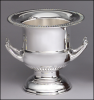 8 1/2" Silver-plated brass wine cooler