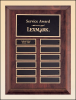 9" X 12" Cherry finish wood 12 plate perpetual plaque