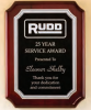 OCTP4561 - Rosewood Piano Finish Plaque OCTP4561 - Rosewood Piano Finish Plaque