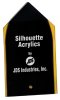 OCJSL28BKG - 8" Black/Gold Acrylic Silhouette Steeple