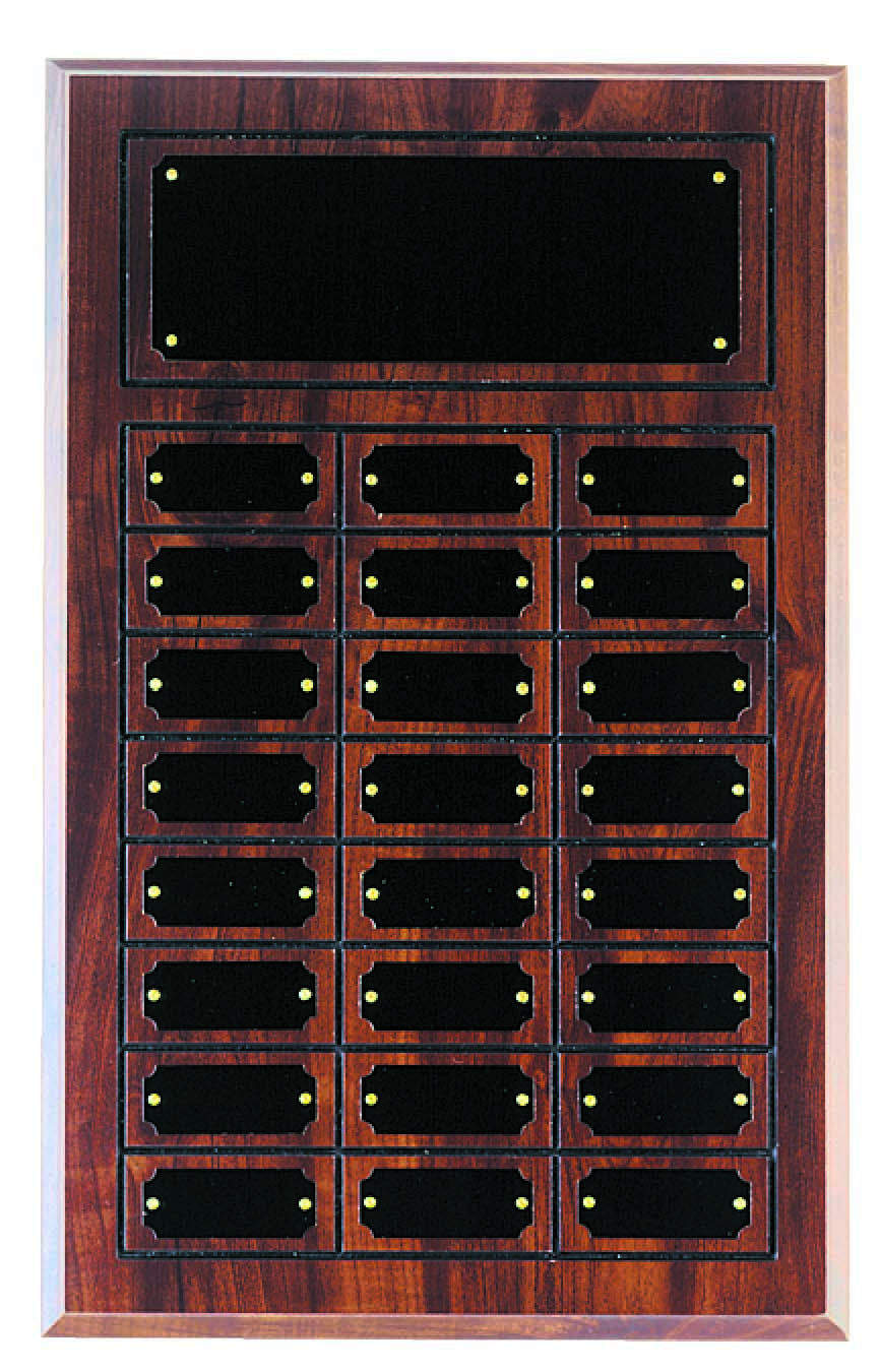 12" X 18 1/2" Cherry Finished Perpetual Plaque